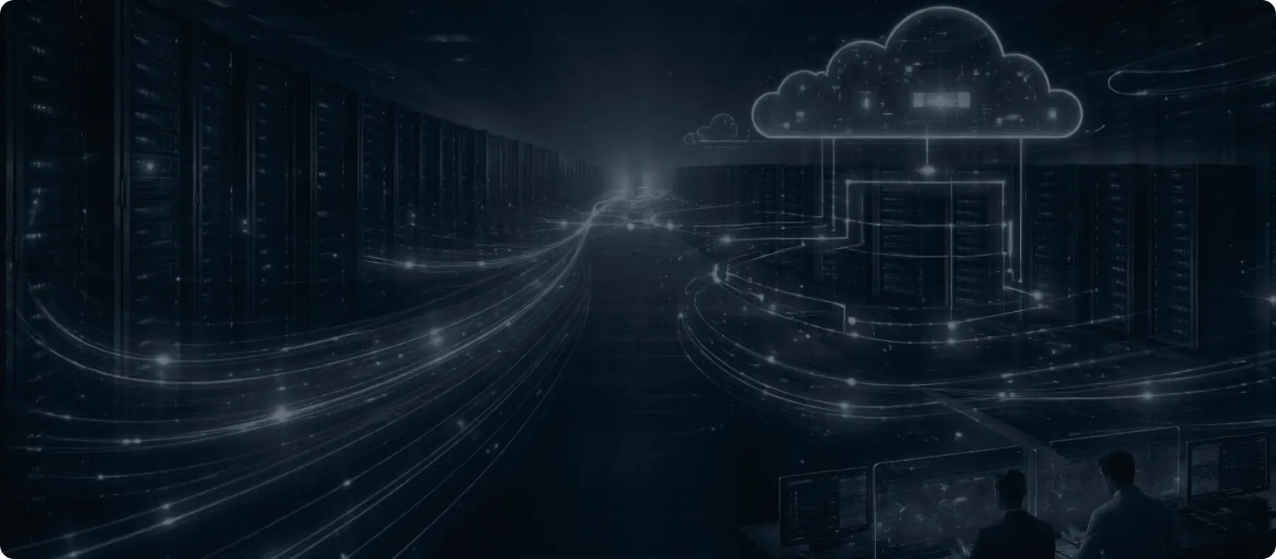 Decorative hero background for Enterprise IT and cloud modernization