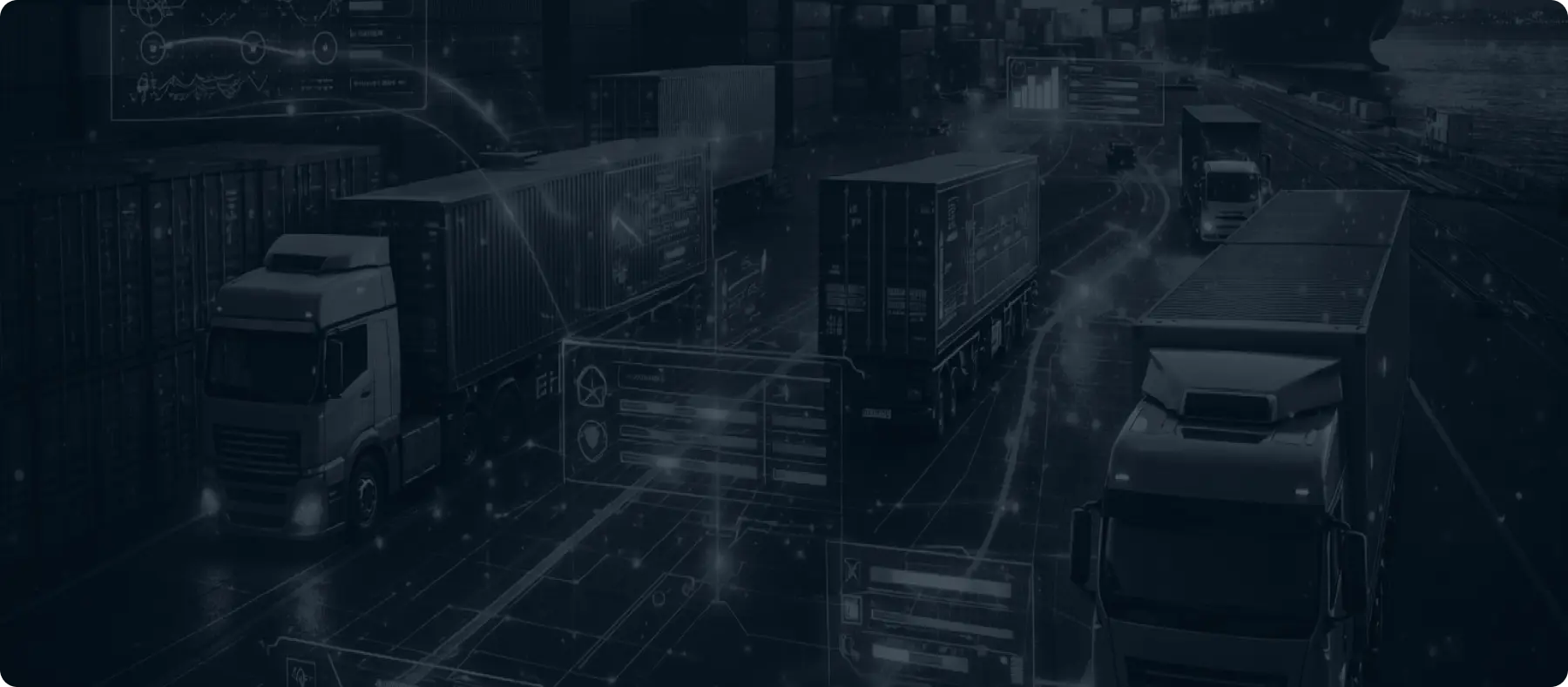 Decorative hero background for Logistics and Supply Chain AI