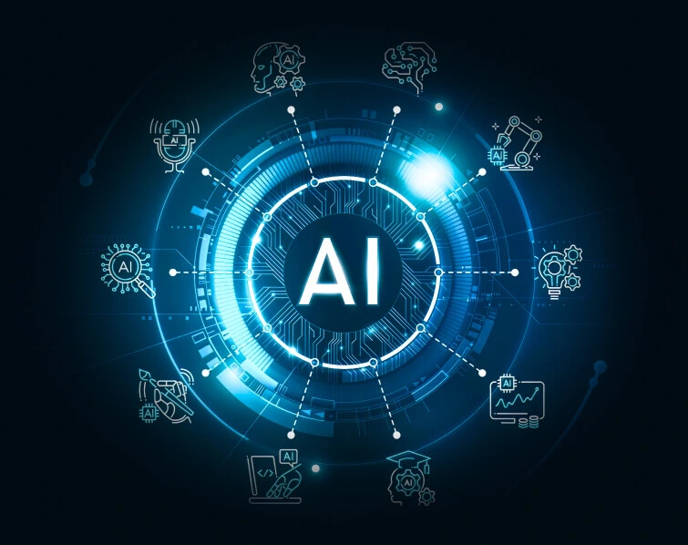 AI circular intelligence graphic